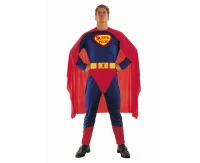 Role-play set for adult Super Hero(jumpsuit, cape, belt), one size